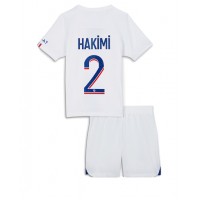 Paris Saint-Germain Achraf Hakimi #2 Tredje sæt Børn 2022-23 Kortærmet (+ Korte bukser)